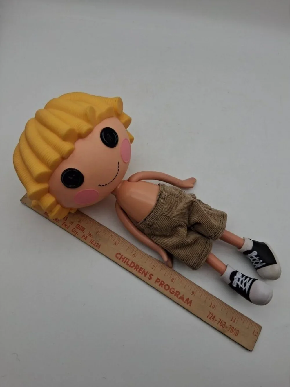 Lalaloopsy Patch Treasure Chest Pirate Boy Blonde Hair 2010 Doll Pants Shoes